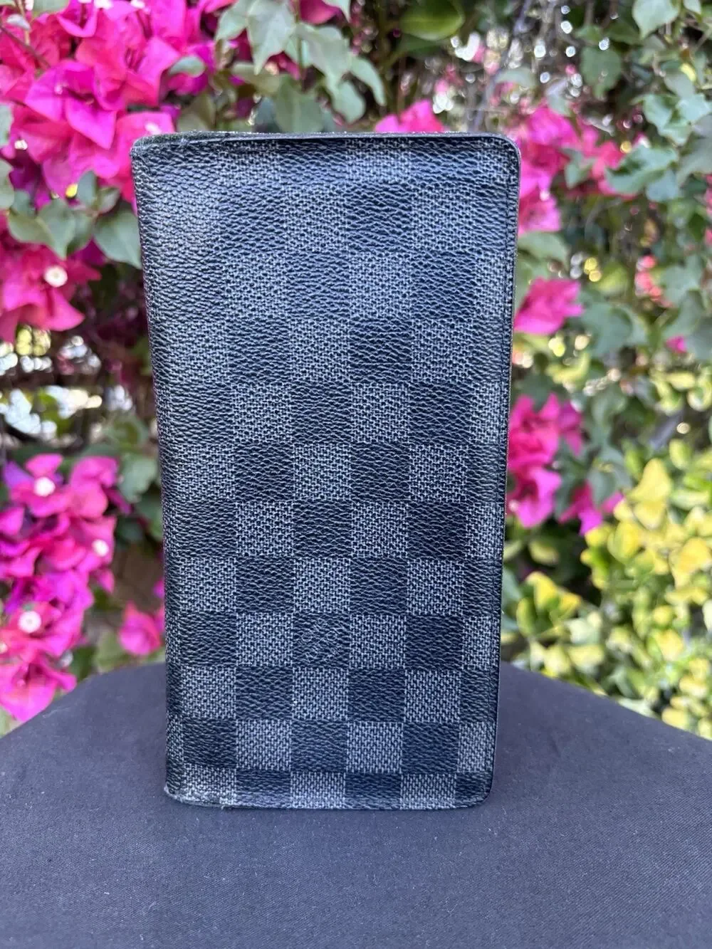 Louis Vuitton Damier Graphite Continental Brazza Long Bifold Wallet Black
